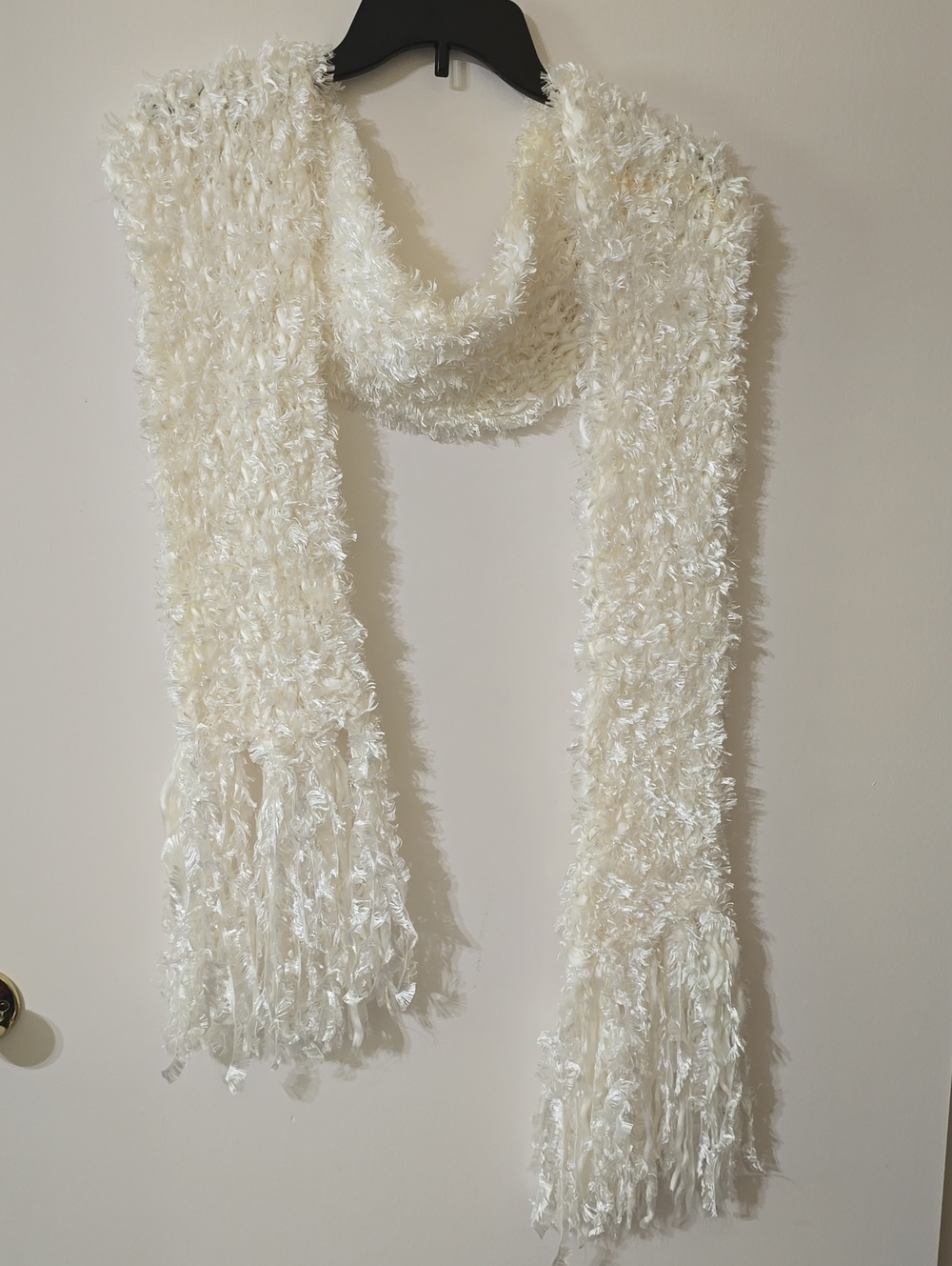 Soft Textured Cream Women's Scarf